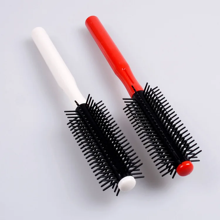Белая или красная расческа круглая щетка для волос кудрявые волосы моделирующая