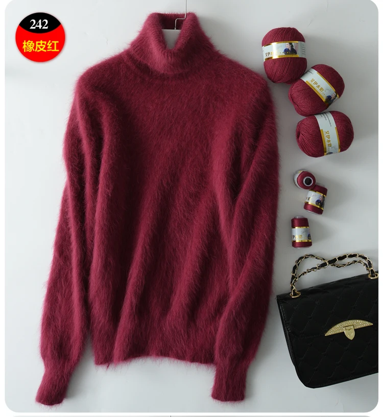Long Plush Mink Cashmere Yarn Yarn for Knitting Warm Delicate Fluffy Yarn for Hand Sweater Cardigan Hats Soft Yarn for Women Men