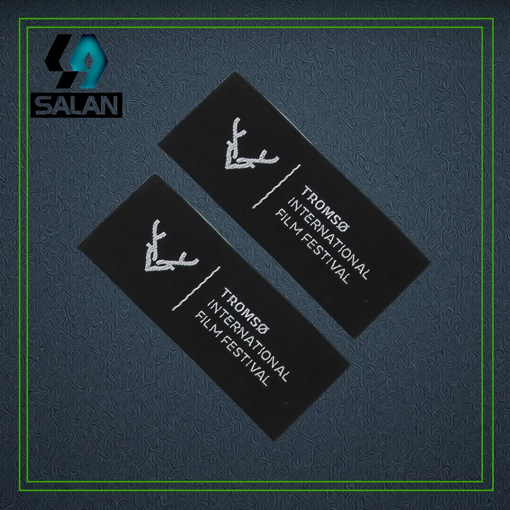 Бесплатная доставка индивидуальные 100 шт./лот тканые этикетки для одежды