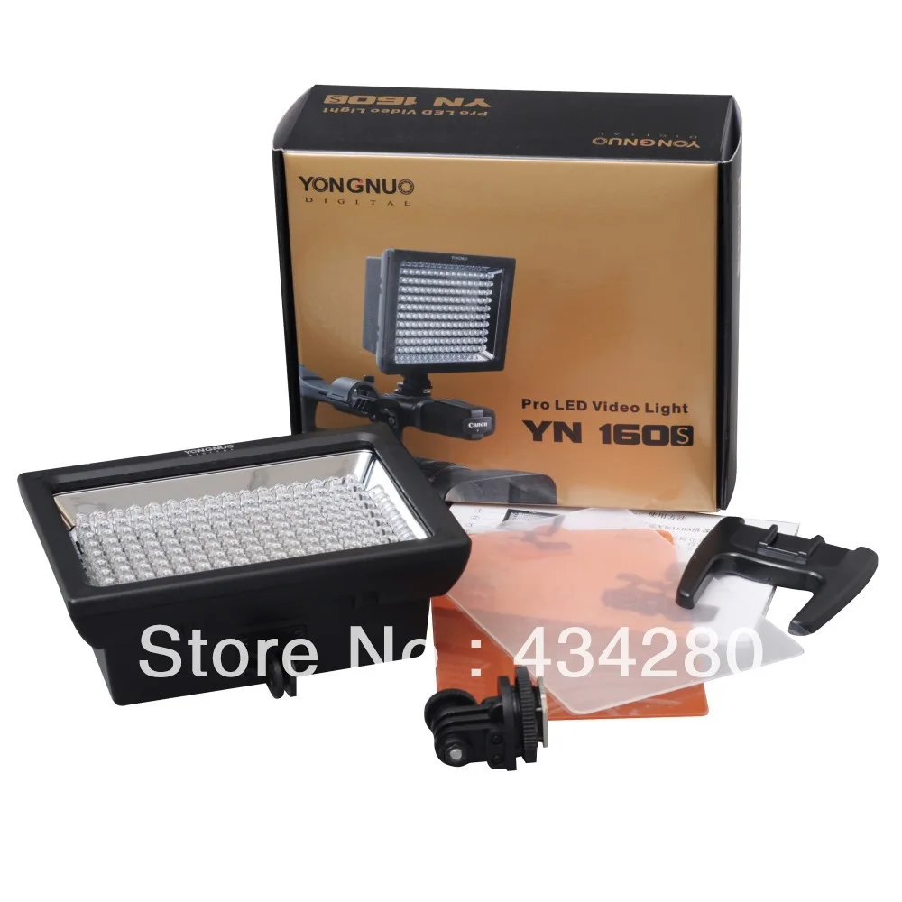 Светодиодное освещение Yongnuo YN160s 160 шт. затемняющее для студийной видеосъемки