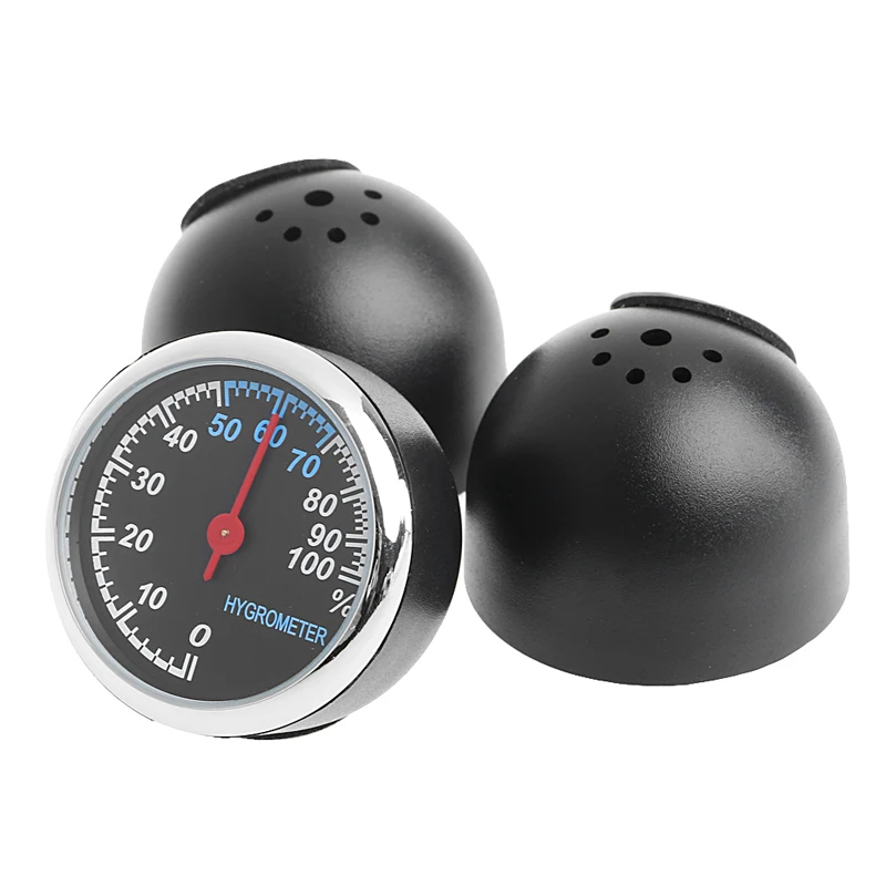 3Pcs Car 4cm Quartz Hygrometer Time Clock Temperature Thermometer Moisture Meter | Автомобили и мотоциклы