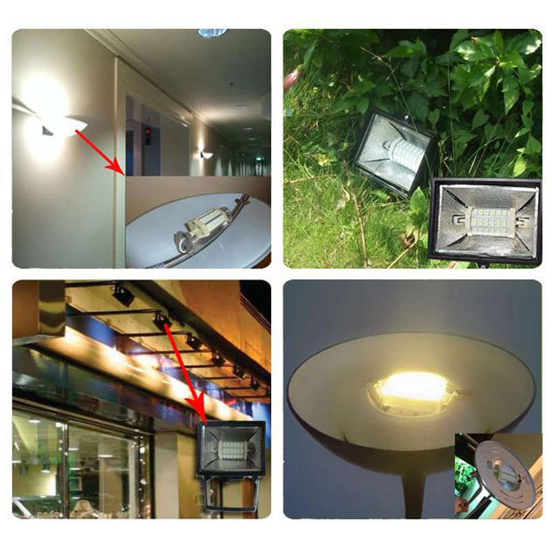 Затемнения 28 Вт вел R7S лампы 118 мм домашний свет светильник office нет шума