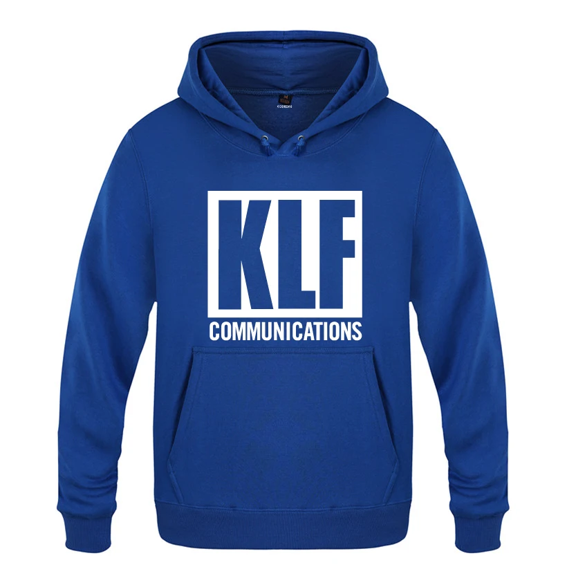 

The KLF Communications Sweatshirts Men 2018 Mens Hooded Fleece Pullover Hoodies