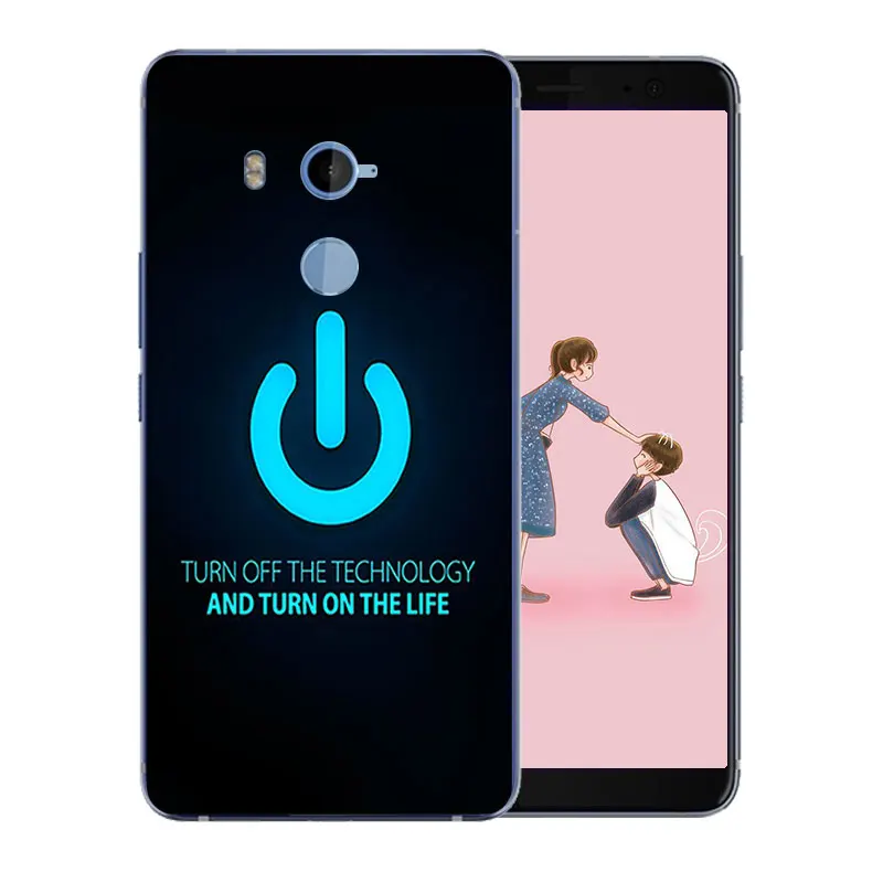Чехол для телефона HTC U11 Plus Capa Новый Идеальный дизайн с рисунком тигра задняя