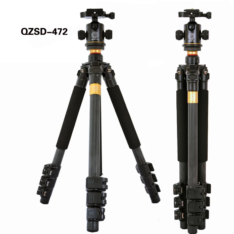 QZSD Q472 Профессиональный фотографический штатив из углеродного волокна с 36 мм