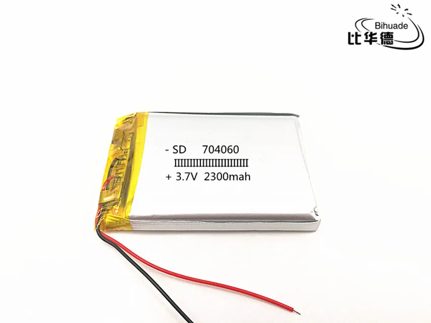 2 шт./лот 3 7 V 2300 mAH 704060 PLIB полимерный литий ионный/литий ионный аккумулятор для GPS mp3