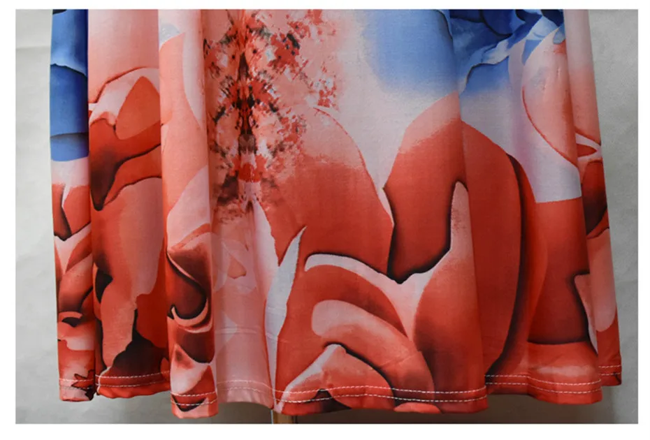 Женское свободное платье-макси с цветочным принтом без рукавов | Женская одежда