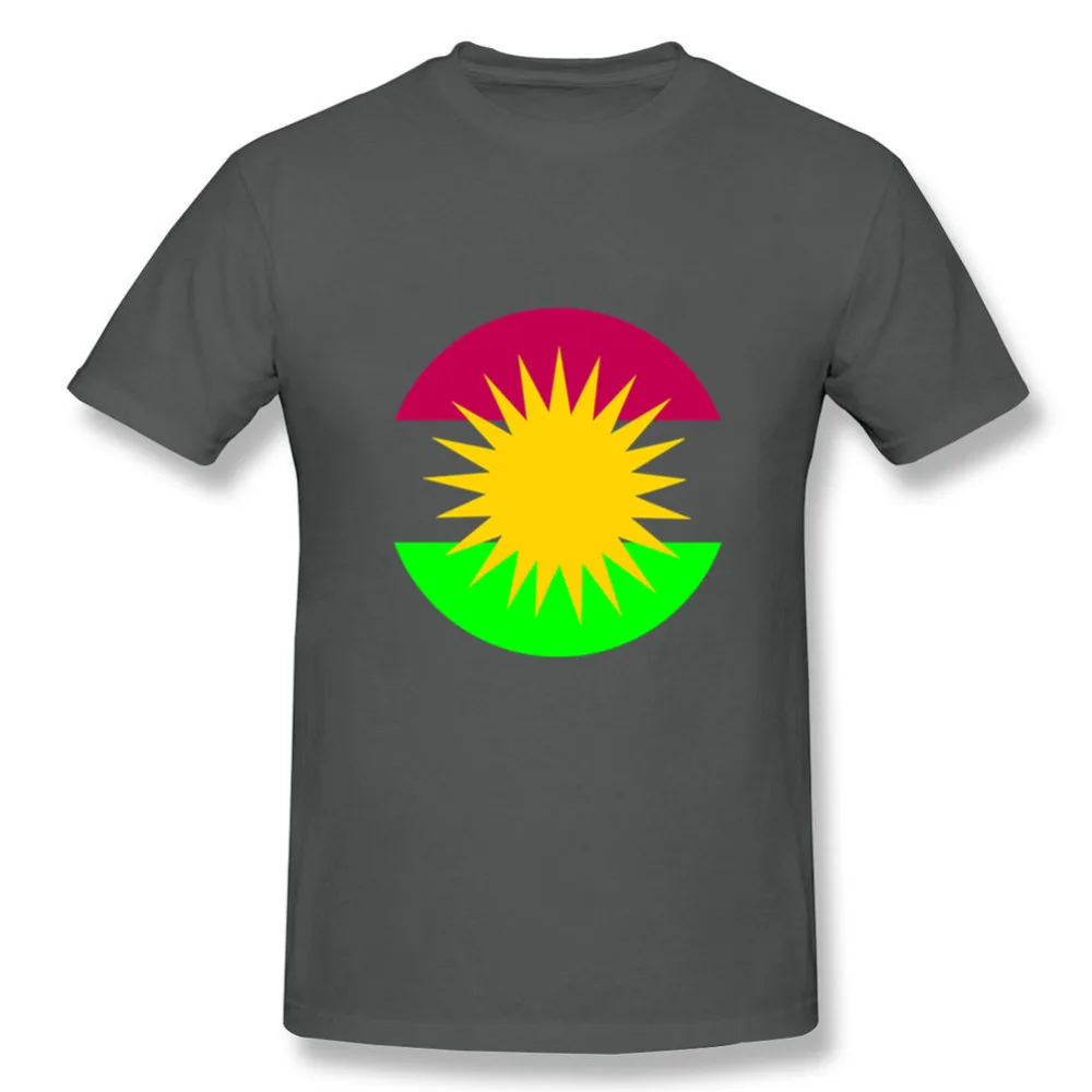 Низкая цена синяя мужская рубашка Homem kurdivan flag мужские футболки футболка с круглым