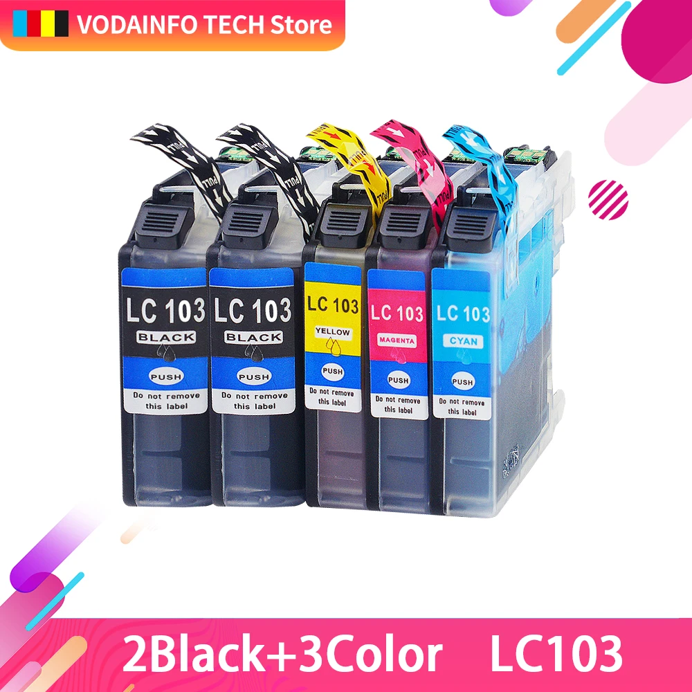 Картридж LC103 LC101 для принтера Brother DCP j152w DCP-J152W MFC-J470DW MFC-J245 MFC-J285DW MFC-J450DW MFC-J475DW |