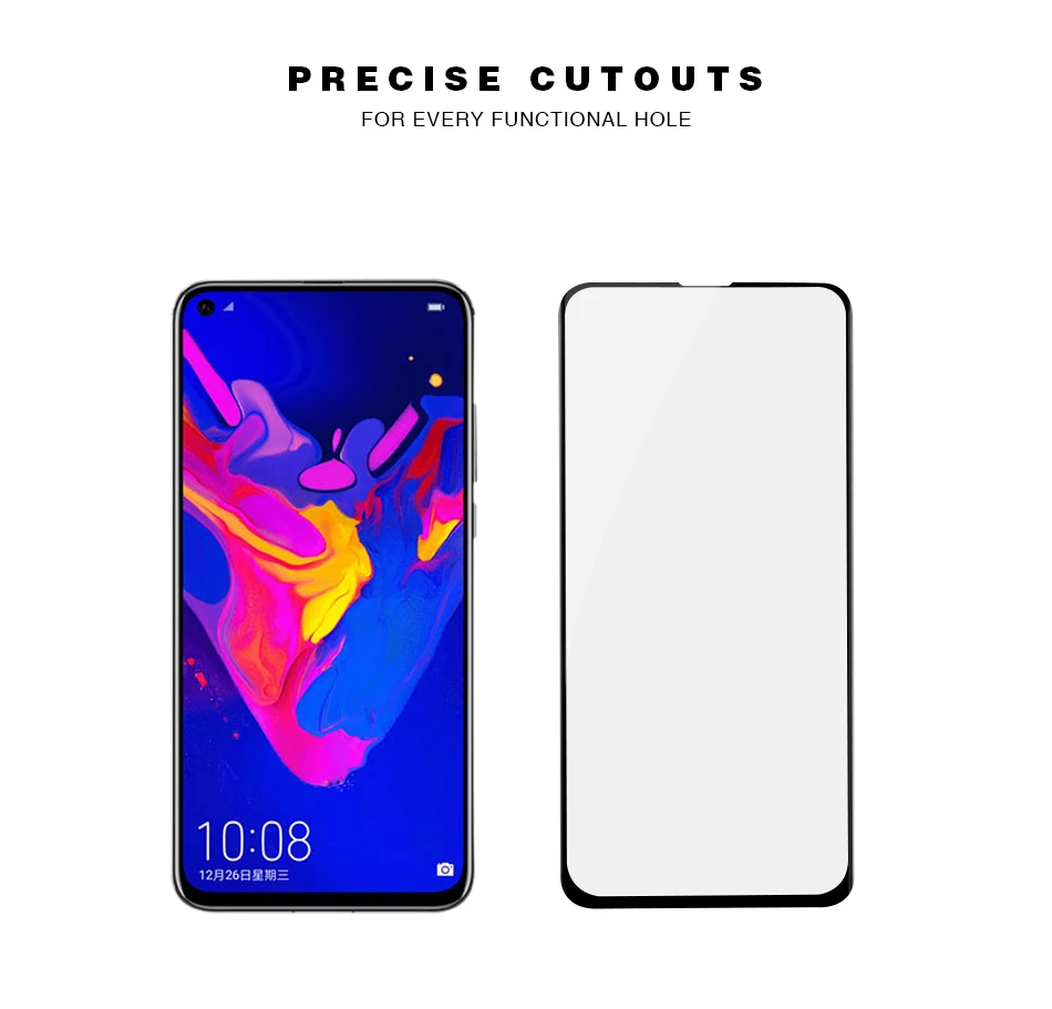 Honor View 20 закаленное стекло защита для экрана полное покрытие Huawei V20 стеклянная
