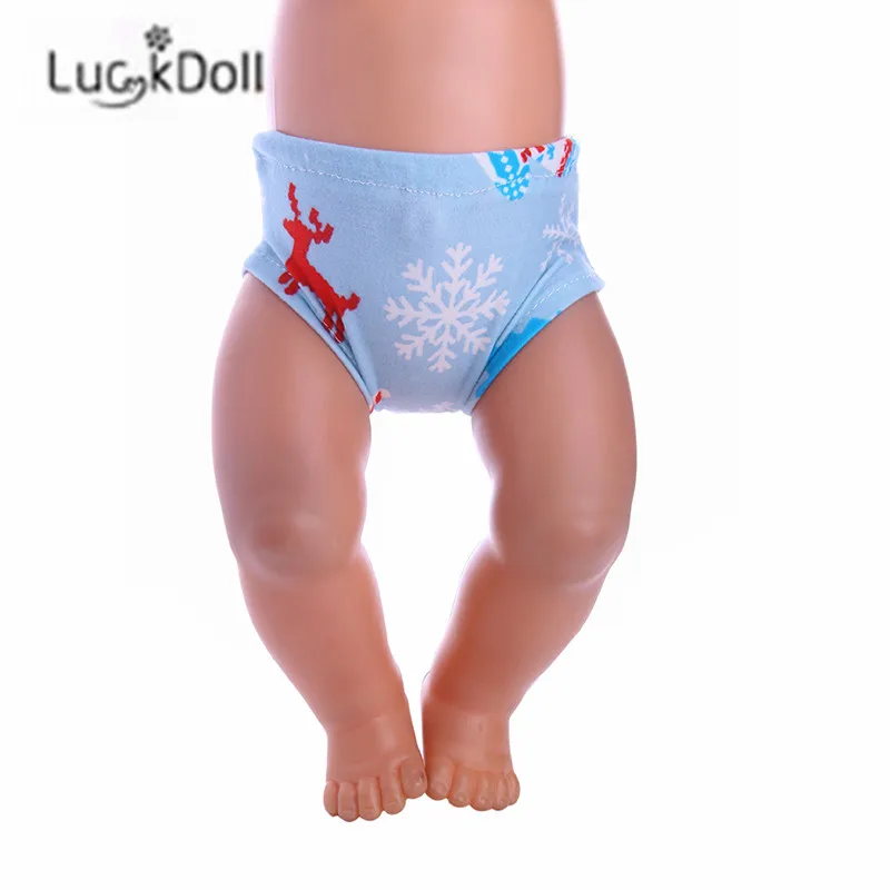 LUCKDOLL новое нижнее белье с принтом подходит для 18 дюймовых американских кукол 43 см