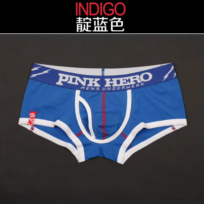 Трусы боксеры Pink Hero мужские Брендовое пикантное нижнее белье хлопковые модные