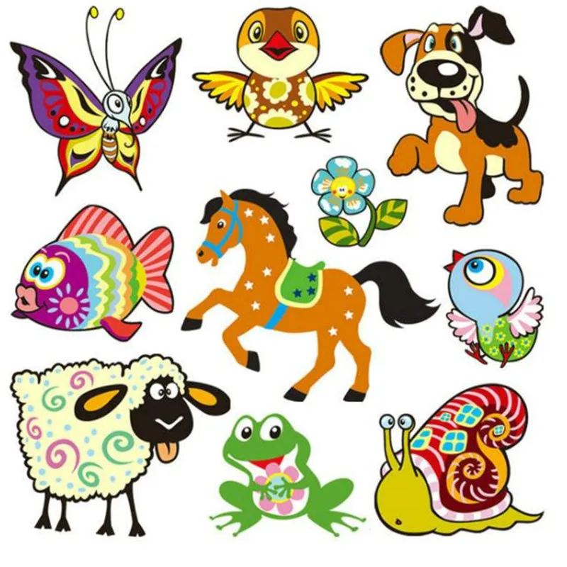Sheep horse puzzle deal with it pvc patch iron on transfers for clothing heat transfer patches clothes t shirt 3d stickers | Дом и сад