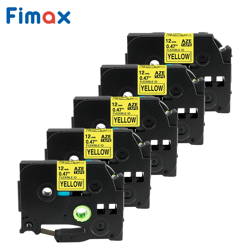 

5 шт., гибкие ленты для принтера Brother P touch TZe FX631