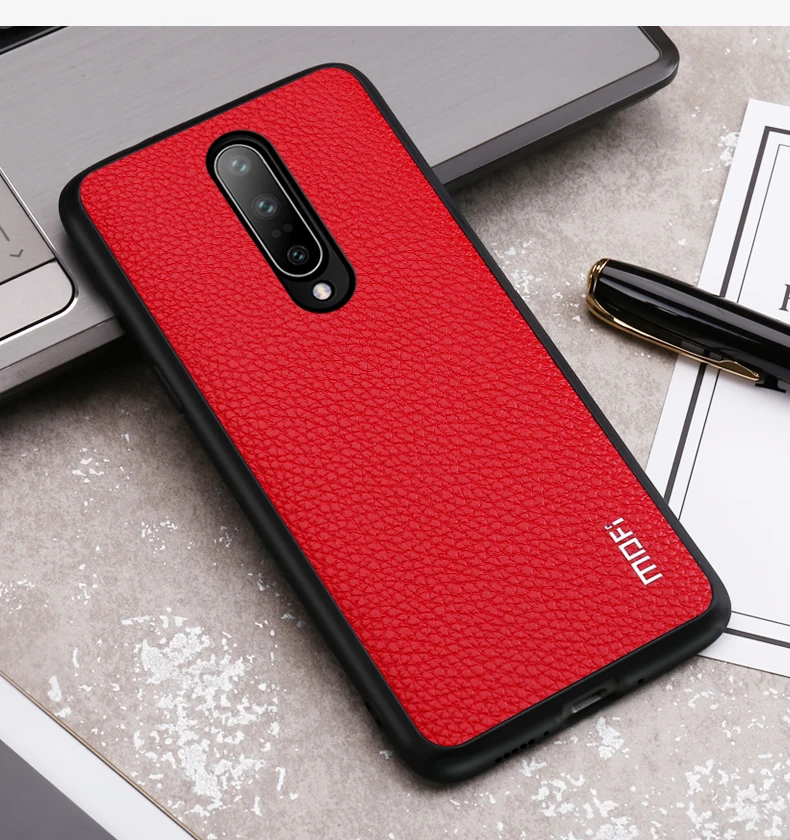 Для Oneplus 7 Pro Кожаный чехол Mofi для Oneplus 7 Чехол Pu деловой стиль для Oneplus 7 Защита от отпечатков пальцев для One Plus 7