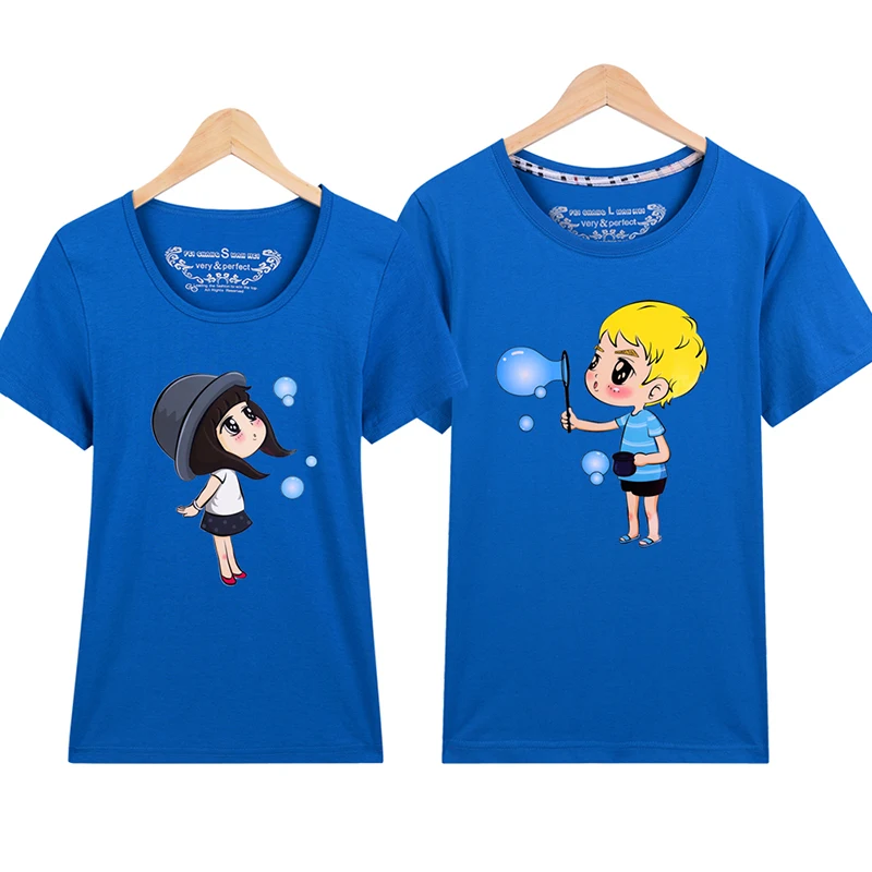 Парная футболка для влюбленных женщин мужчин горячий День Святого Валентина 16