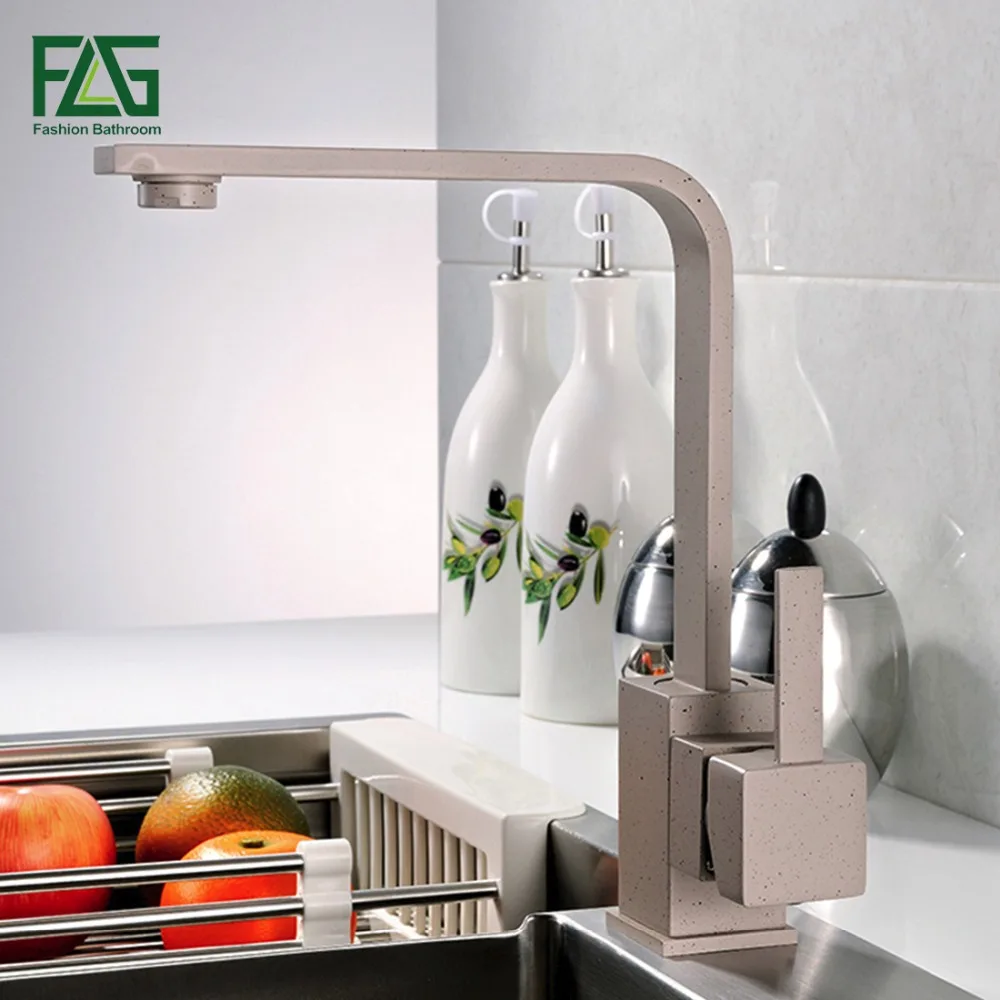 Смеситель кухонный FLG с поворотом на 360 градусов кран для холодной и горячей воды