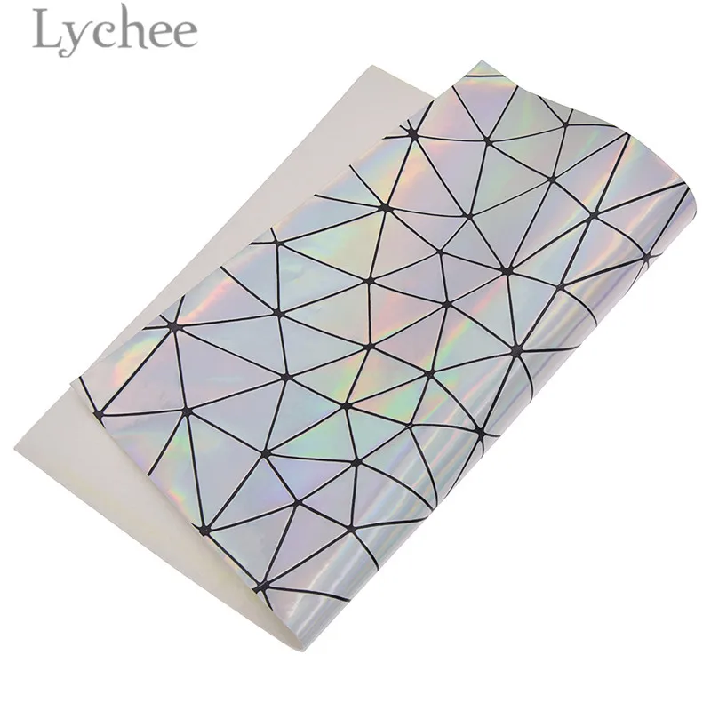 Lychee Life A4 лазерная Переливающаяся гладкая ткань из искусственной кожи высокого качества Синтетическая Кожа DIY материал для сумок