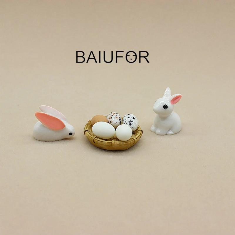 Миниатюрные террариумы BAIUFOR животные мини кролики шкабы корзина искусственные