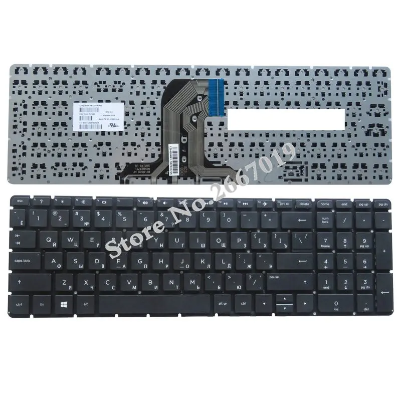 

Russian keyboard For hp 15-ac065tx ac066tx ac067tx ac068tx AC601TX 15-AC 15-AF 15-ac000 af000 250 G4 256 G4 255 G4 15-ay RU