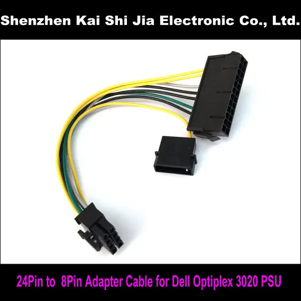 Высокое качество 14 см Dell OptiPlex 3020 PSU основная мощность 24 контактный к 8 Кабель