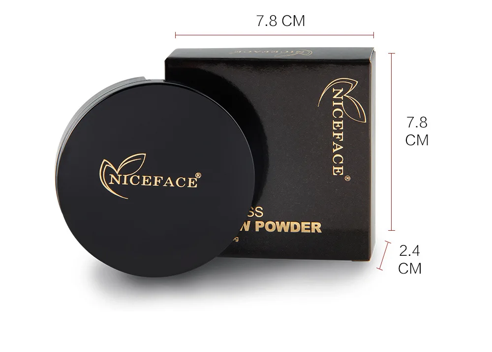 NICEFACE Make Up Face Powder Oil Control Natural Dry Wet Pressed Puff Long Lasting Makeup Concealer Palette | Красота и здоровье