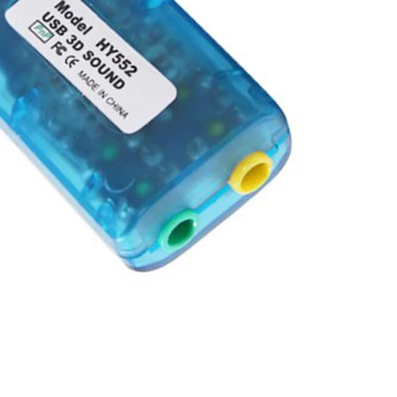 Внешняя звуковая карта USB 5 1 с поддержкой 3-мерного звука для ПК ноутбука 3*3*3 см |