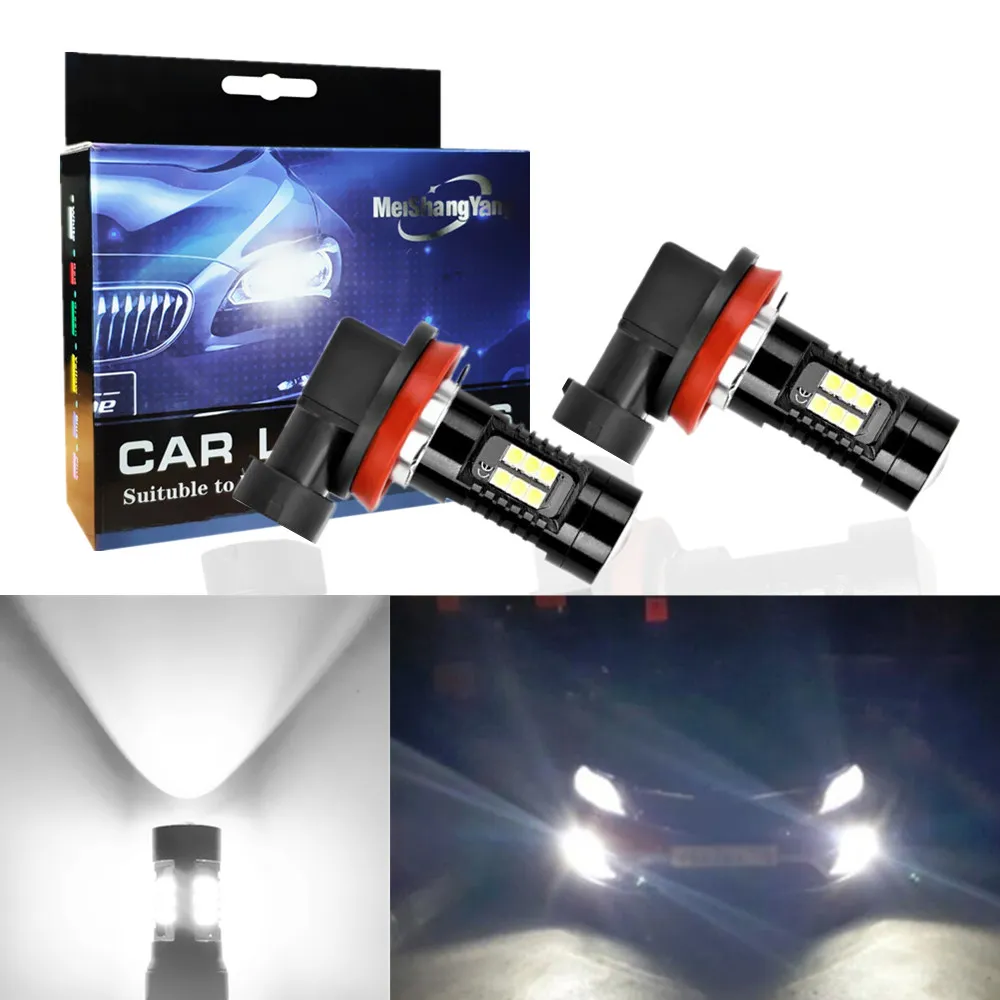 2 шт. Автомобильные светодиодные лампы 9005 лм H11 H8 9006 HB3 6000 HB4|Передние LED-фары для