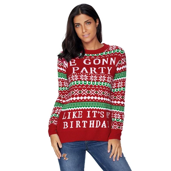 Женский свитшот для йоги Рождественский свитер платье с оленем женский костюм