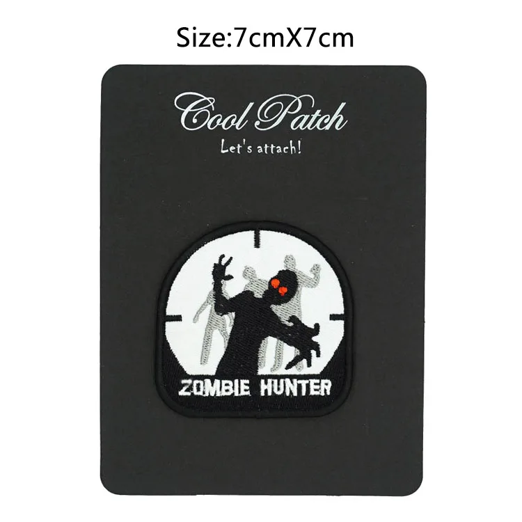 Вышивка в стиле зомби Хантер модная Байкерская нашивка с логотипом SWAT вышивкой