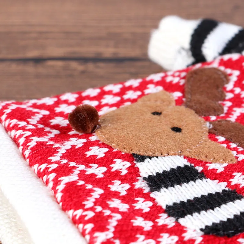 Рождественский олень Санта Клаус Лось крышка для бутылки с красным вином сумка