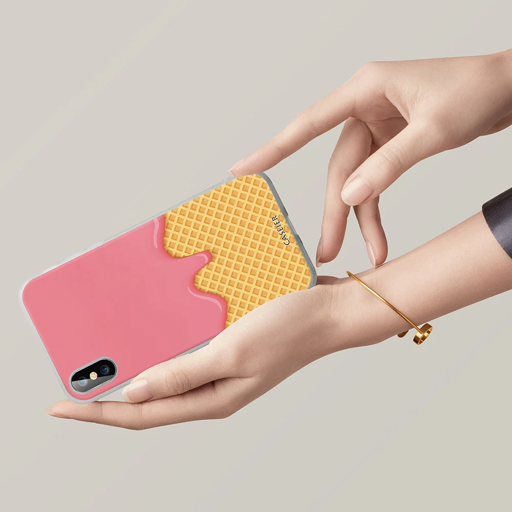 CASEIER чехол с мороженым для Huawei P30 P20 P8 P9 Pro чехлы узором телефона Honor 10 9 8X Mate 20 летние