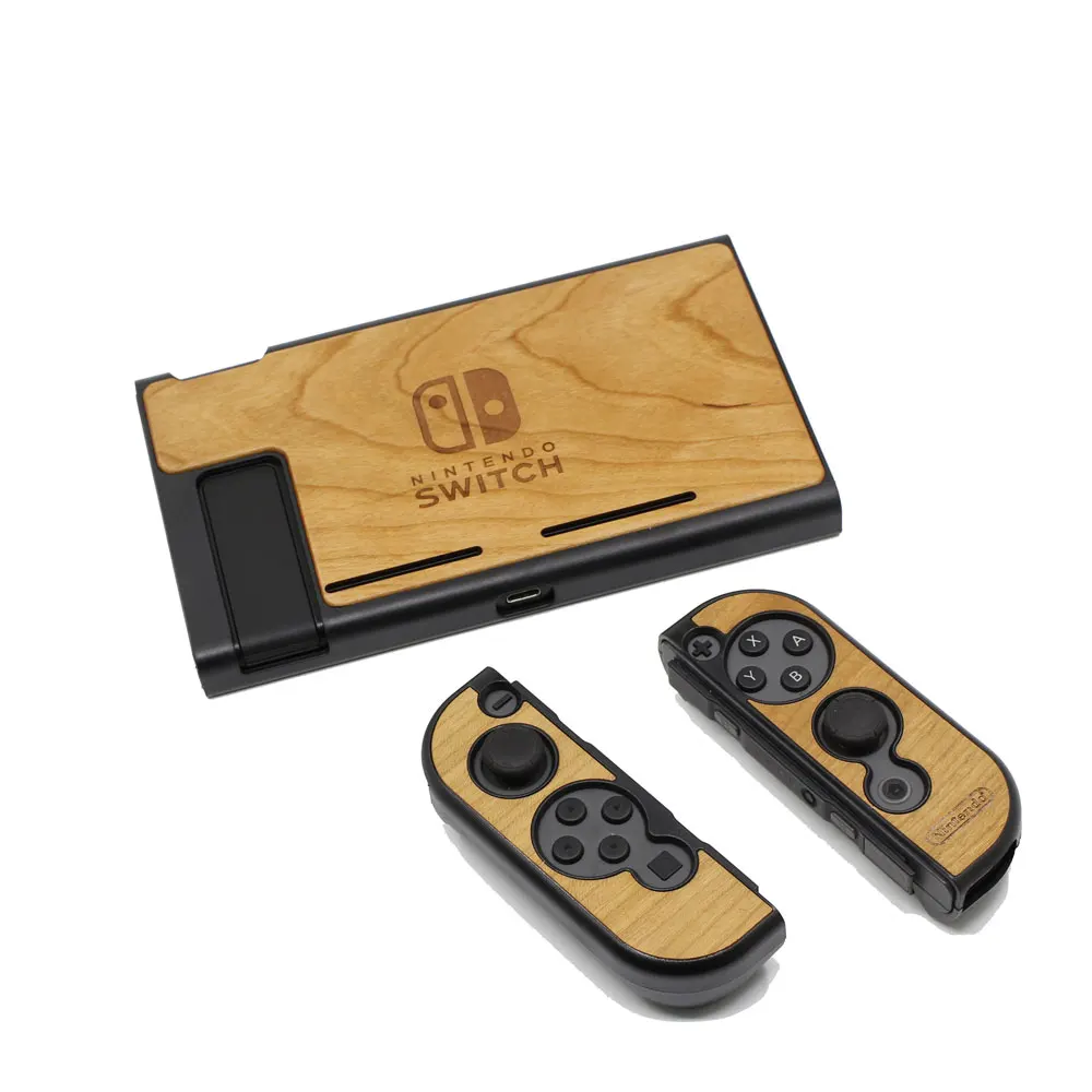 Пыленепроницаемый защитный чехол для Nintendo Switch Console деревянный ящик Противоскользящий корпус 3 части дизайн раздельный чехол для переноски
