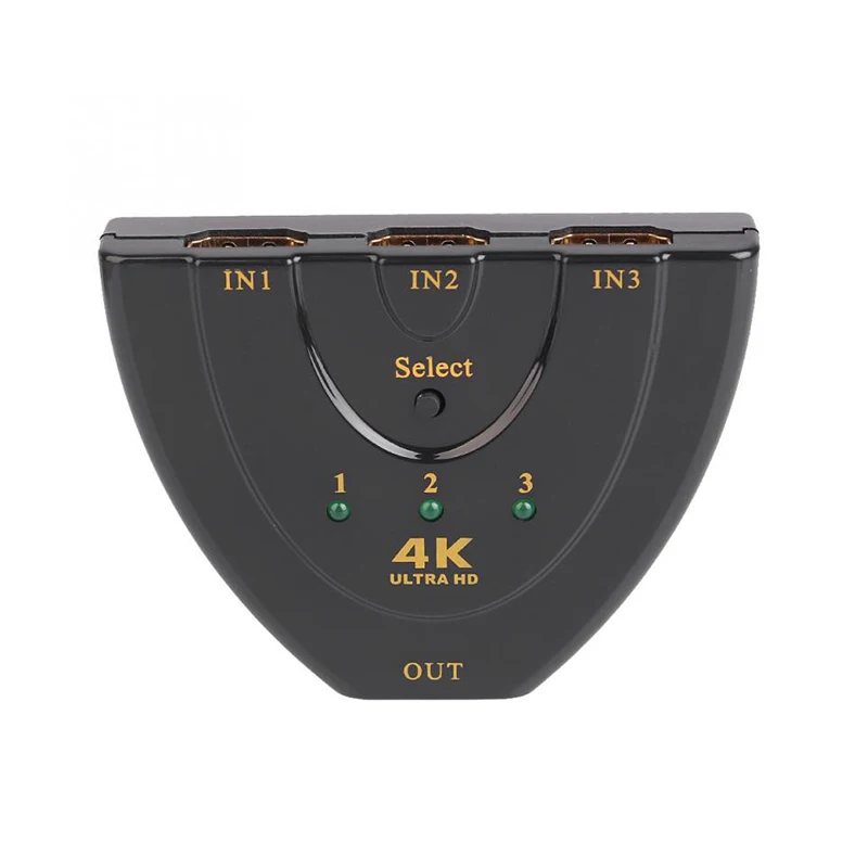 VERI 3 Ports HDMI Switch Switcher Splitter for XBOX 360 PS3 PS4 Projector Smart Android HD 1080P 2K*4K Input to 1 Output | Электроника