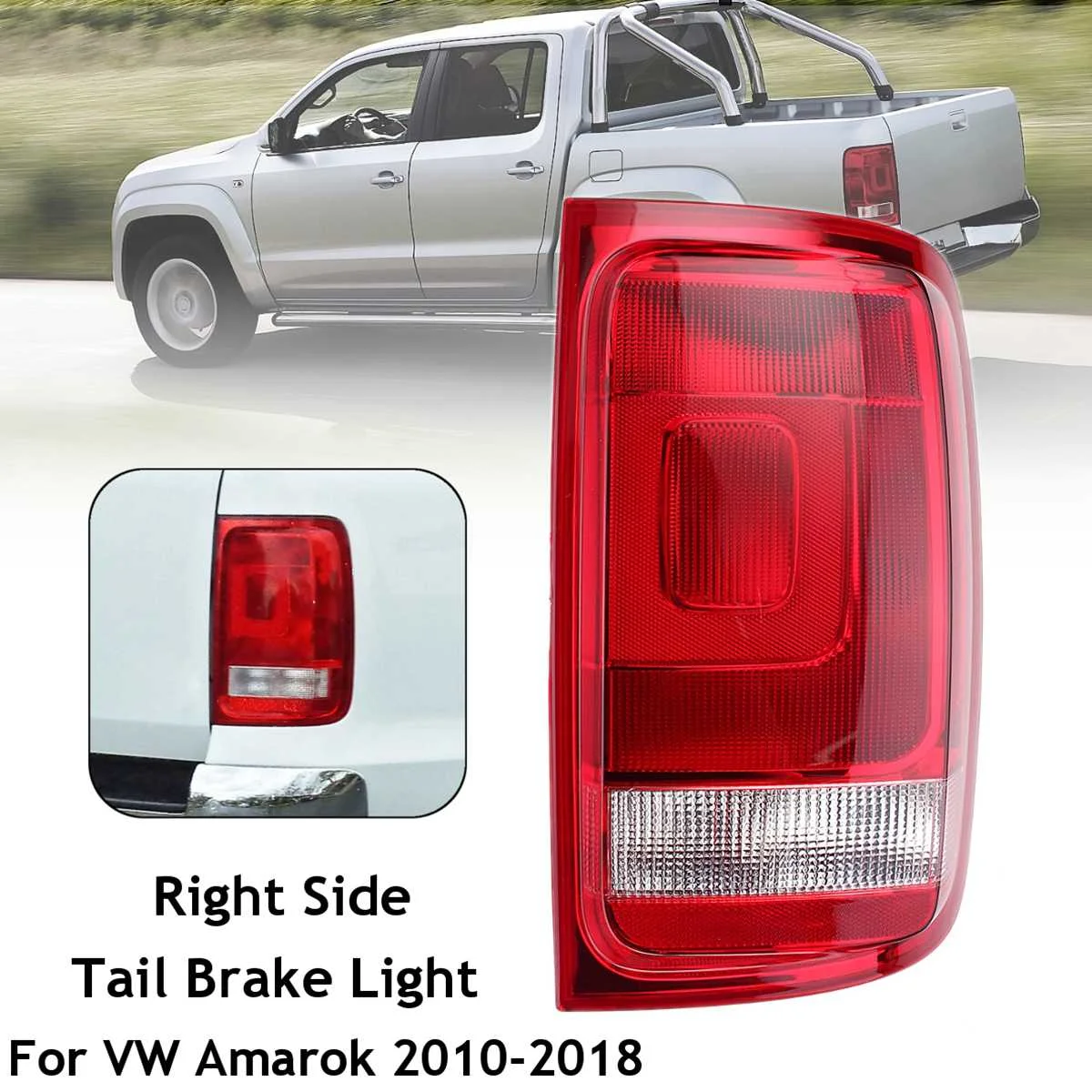 right no board Задний светильник для VW Amarok 2010 2011 2012 2013 1 пара задний светильник s задний тормозной сигнал противотуманный светильник лампа для дыма пикап DRL - Цвет: right no board