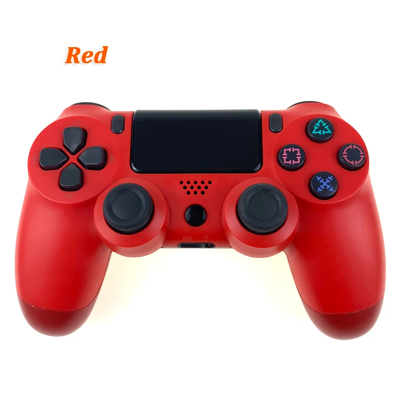 Red Беспроводной Bluetooth игровой контроллер для PS4 двойной шок вибрации джойстик геймпады для PS3 консоли для playstation 4 Замена - Цвет: Red