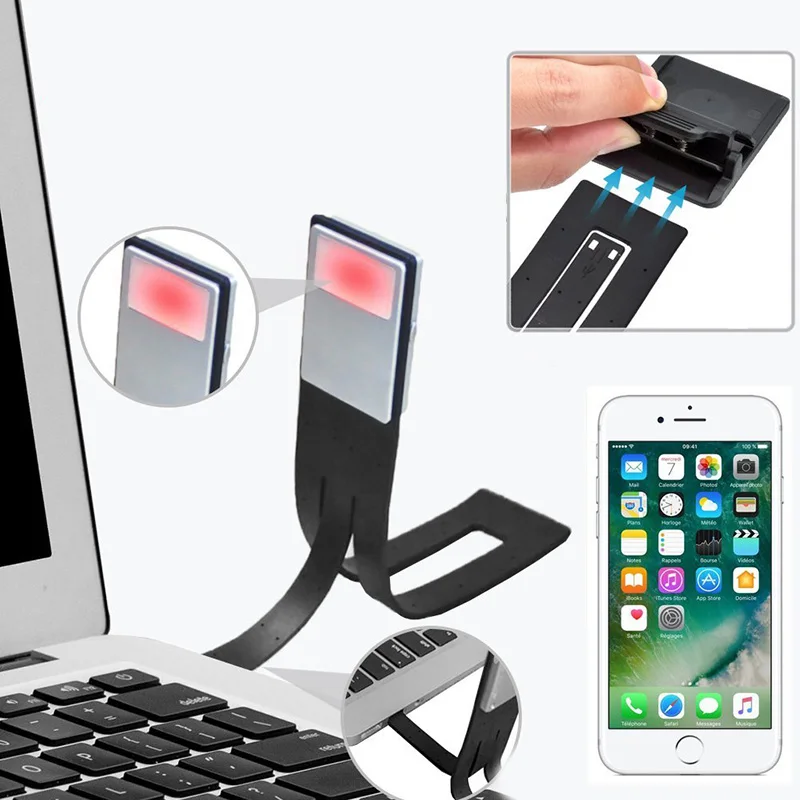 Высокое качество книжных фонарей USB Перезаряжаемый зажим для чтения любителей