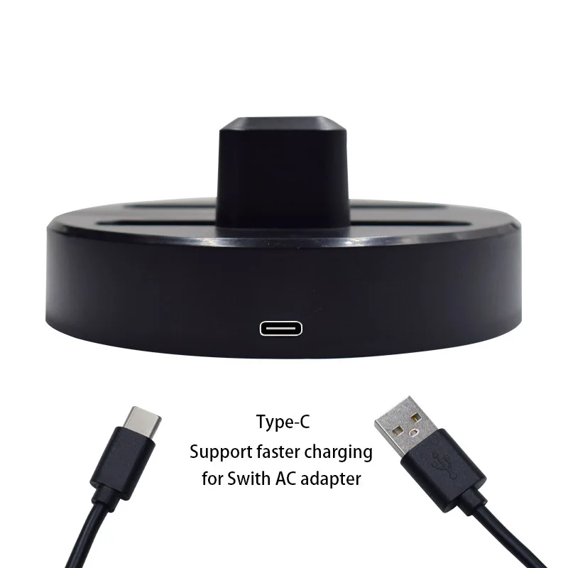 Новый переключатель круглая зарядная док станция Подставка 4 в 1 зарядное