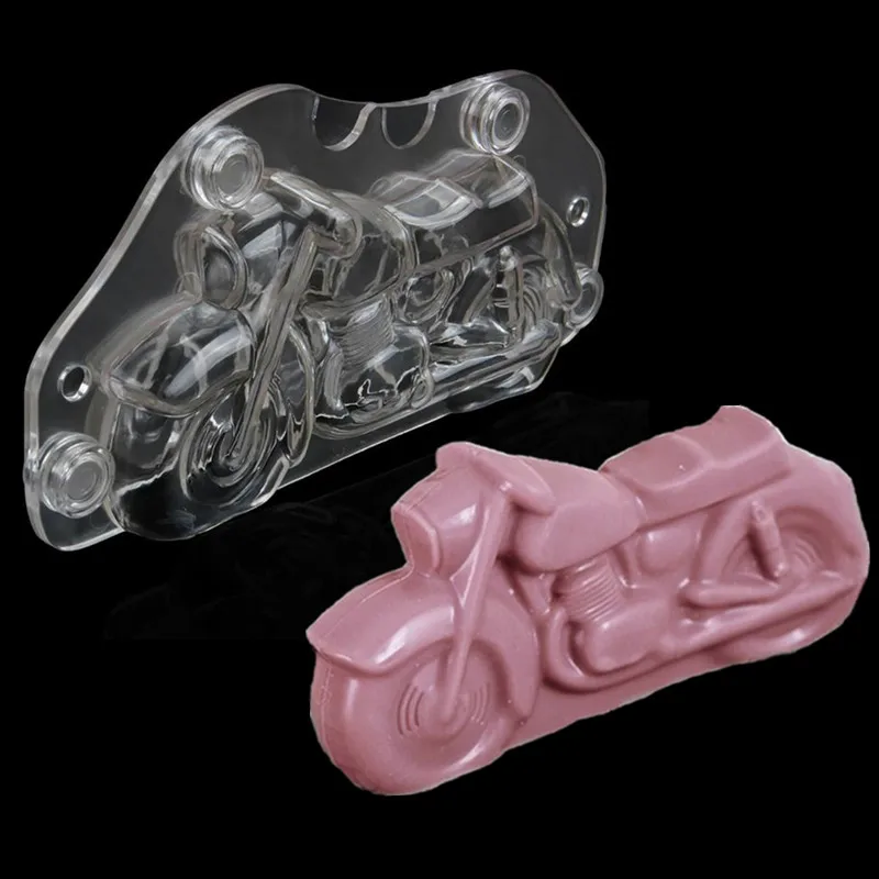 3D пластиковая мотоциклетная форма для шоколада Сделай Сам ручной работы торт