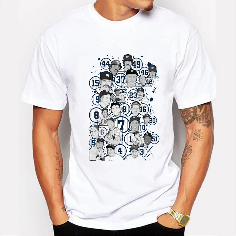 2017 Новая мода и личности Бейсбол игроков рубашка с принтом футболки футболка