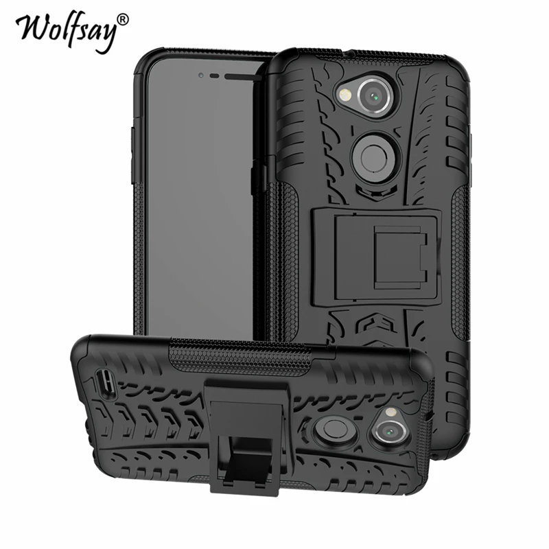 

Wolfsay Case for LG X Power 3 Cover Soft Rubber & Hard PC Case For LG X Power 3 Case Phone Holder for LG X Power 3 X510W fundas
