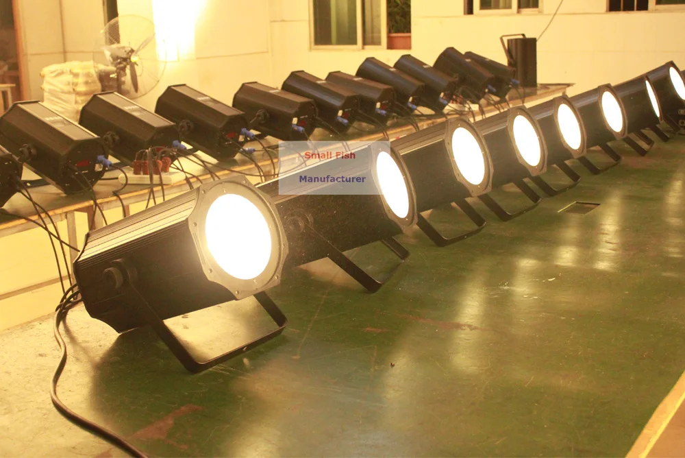 4 Unit LED Par Lights 200W Warm White / Pure Flat DMX512 COB Cans Perfect For Wedding Christmas Holiday | Лампы и освещение