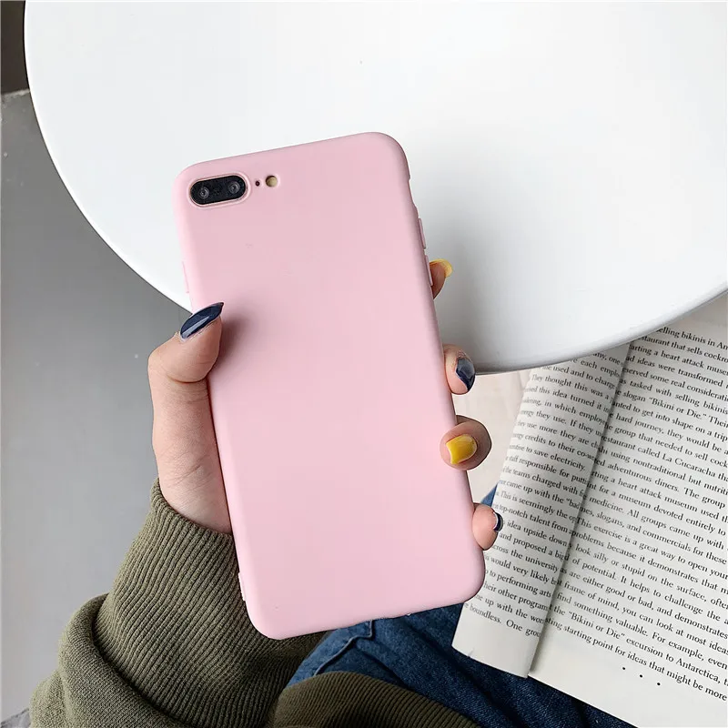 Чехол для Vivo V11 Pro Y81 Y81i Y81S Y85 V9 Y71i Y53 чехол мягкий Карамельный цвет простой, матовый много Цвета чехол сумка для мобильного телефона Coque