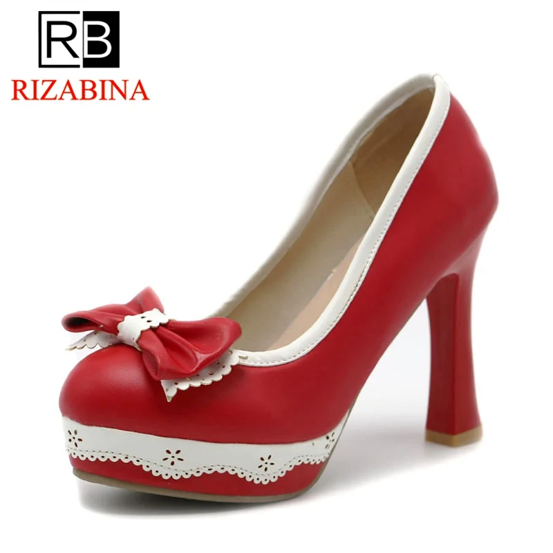 RIZABINA/Женская обувь на высоком каблуке Женские однотонные туфли-лодочки без