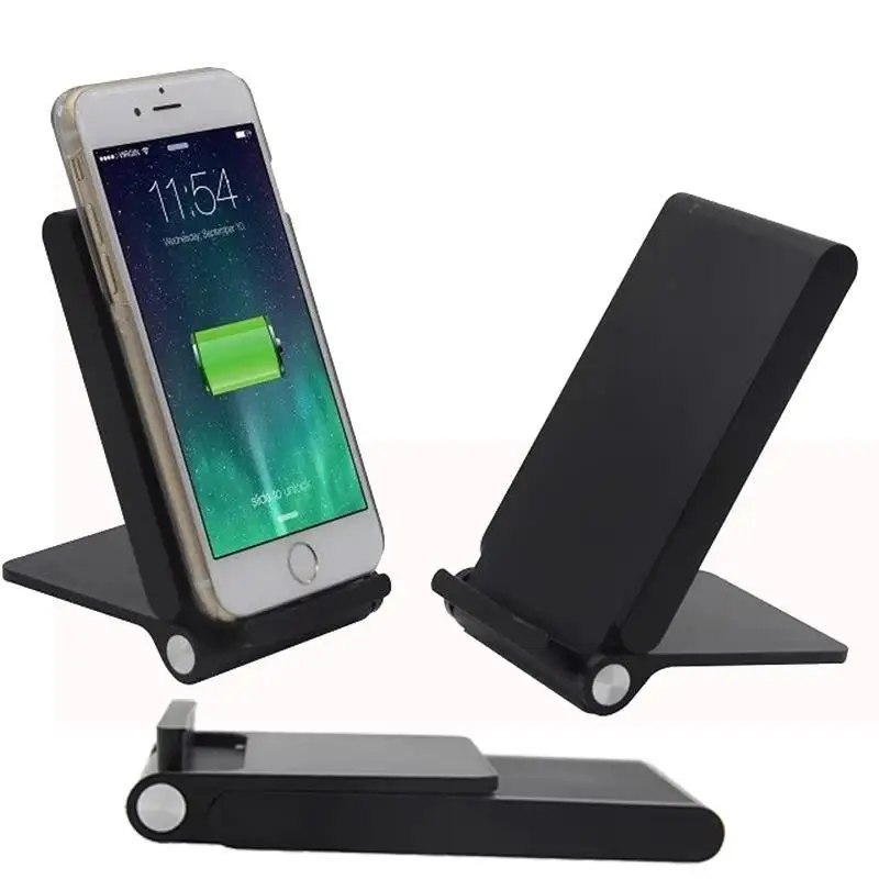 Складная Беспроводная зарядная подставка для iPhone 6 S Plus 4 4S 5 5S SE 5C Samsung Galaxy S6 S7 Note 2 3 7