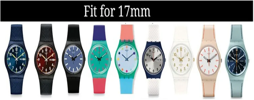 Резиновый силиконовый ремешок для наручных часов Swatch 16 мм 17 мм 19 мм 20 мм аксессуары для наручных часов