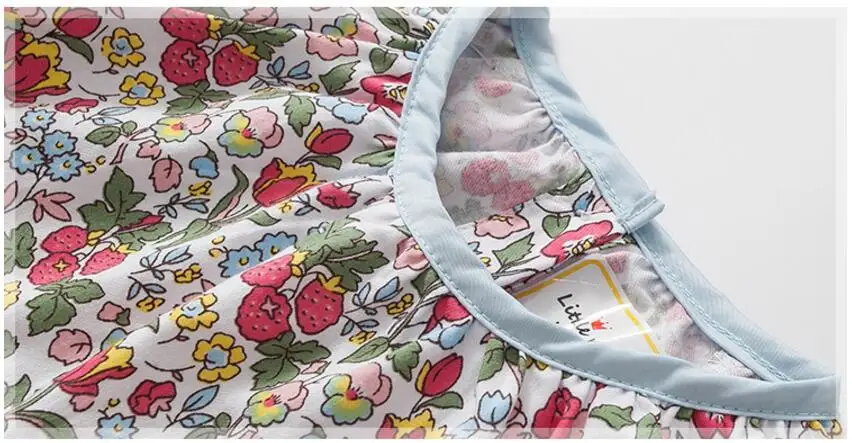 Комплект детской одежды Little maven Осенний хлопковый топ для девочек футболка с