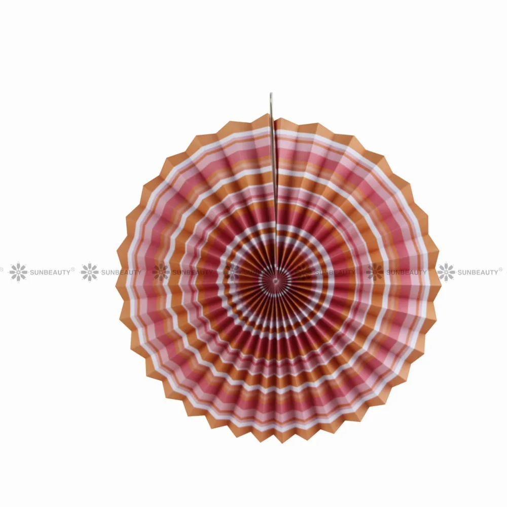6 шт./компл. радужные бумажные вентиляторы розетки фон вертушки на палочках