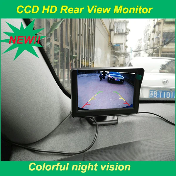 

4.3" lcd desktop monitor assist car parking use bring high resolution fit for various car