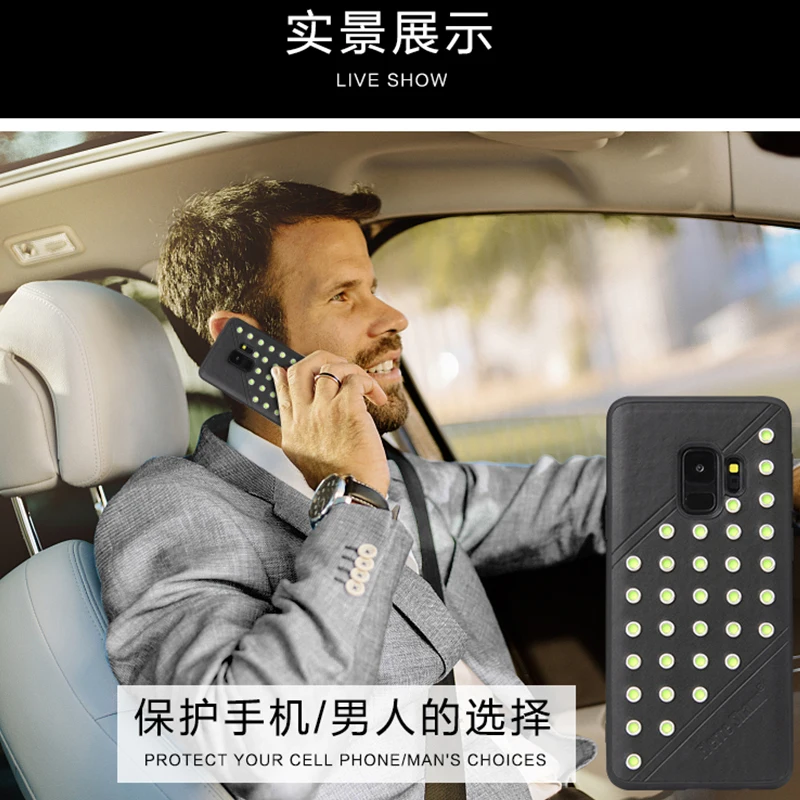 Футляр для Galaxy S9 из винтажной кожи с защитой от ударов, задняя крышка Samsung Plus Note 9, роскошные аксессуары Slim.